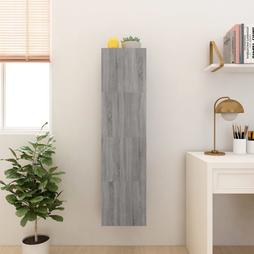4 db szürke sonoma színű fali tv-szekrény 30,5 x 30 x 30 cm 4 db szürke sonoma színű fali tv-szekrény 30,5 x 30 x 30 cm