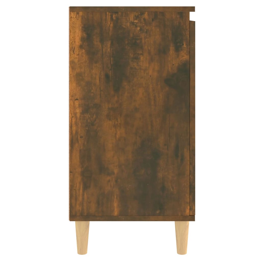 Füstös tölgy színű szerelt fa tálalószekrény 60 x 35 x 70 cm