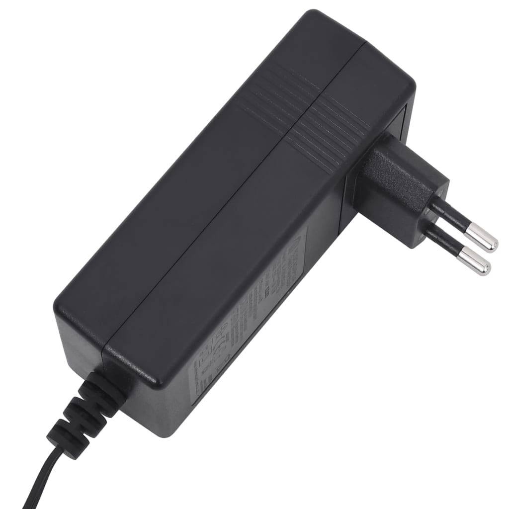 Fekete szövet magas háttámlájú elektromos dönthető fotel