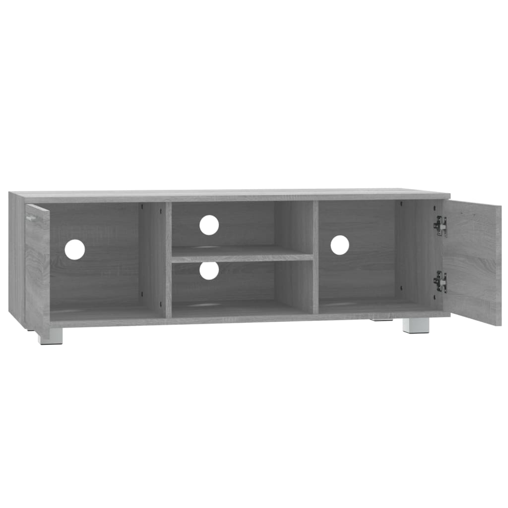 Szürke sonoma színű szerelt fa tv-szekrény 120 x 40,5 x 35 cm Szürke sonoma színű szerelt fa tv-szekrény 120 x 40,5 x 35 cm