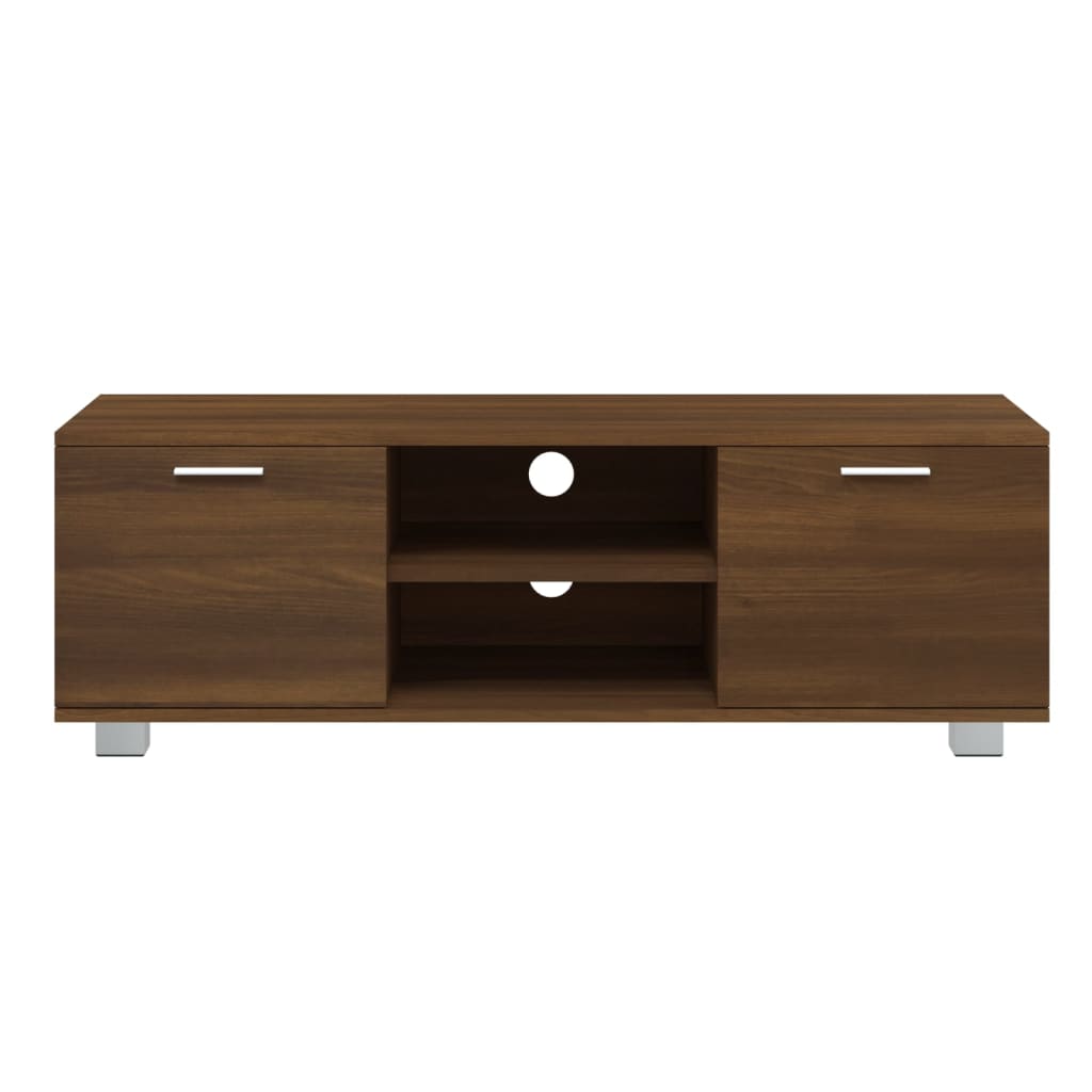 Barna tölgy színű szerelt fa tv-szekrény 120 x 40,5 x 35 cm Barna tölgy színű szerelt fa tv-szekrény 120 x 40,5 x 35 cm