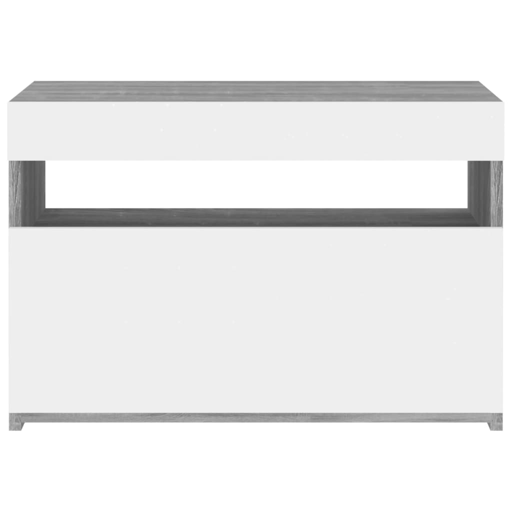 Szürke sonoma tv-szekrény led-lámpákkal 60 x 35 x 40 cm Szürke sonoma tv-szekrény led-lámpákkal 60 x 35 x 40 cm