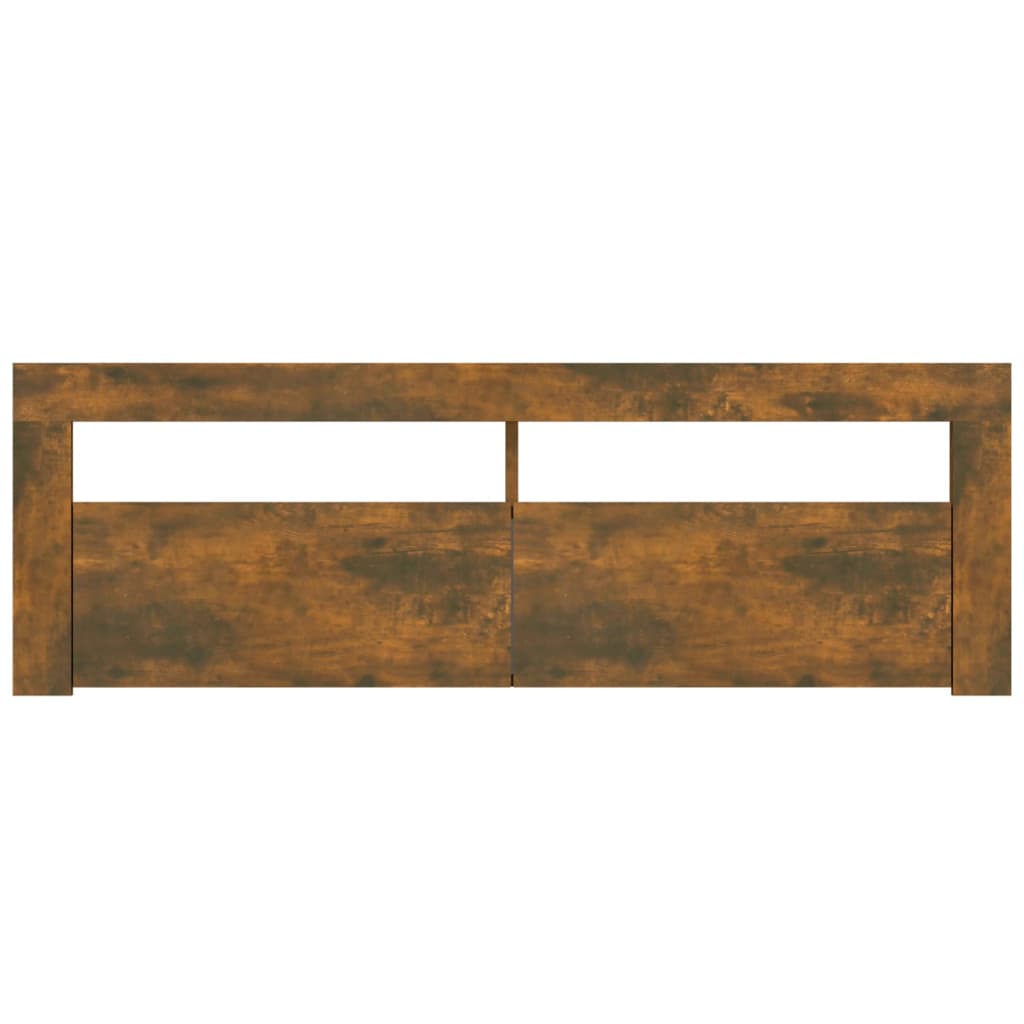 Füstös tölgyszínű tv-szekrény led-világítással 120 x 35 x 40 cm Füstös tölgyszínű tv-szekrény led-világítással 120 x 35 x 40 cm