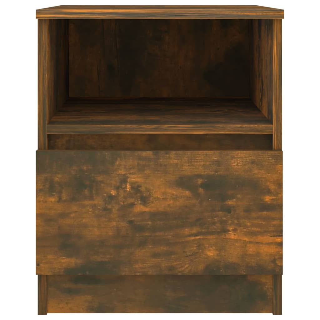 Füstös tölgy színű szerelt fa éjjeliszekrény 40 x 40 x 50 cm Füstös tölgy színű szerelt fa éjjeliszekrény 40 x 40 x 50 cm