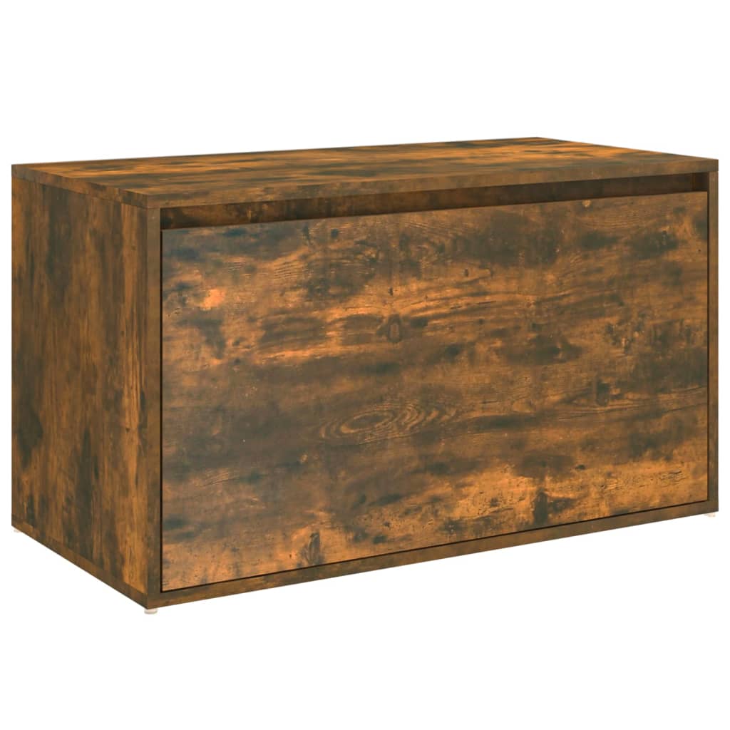 Füstös tölgyszínű szerelt fa előszobapad 80 x 40 x 45 cm Füstös tölgyszínű szerelt fa előszobapad 80 x 40 x 45 cm