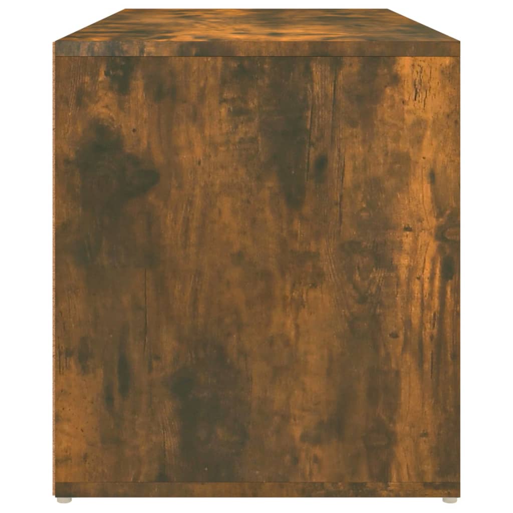 Füstös tölgyszínű szerelt fa előszobapad 80 x 40 x 45 cm Füstös tölgyszínű szerelt fa előszobapad 80 x 40 x 45 cm