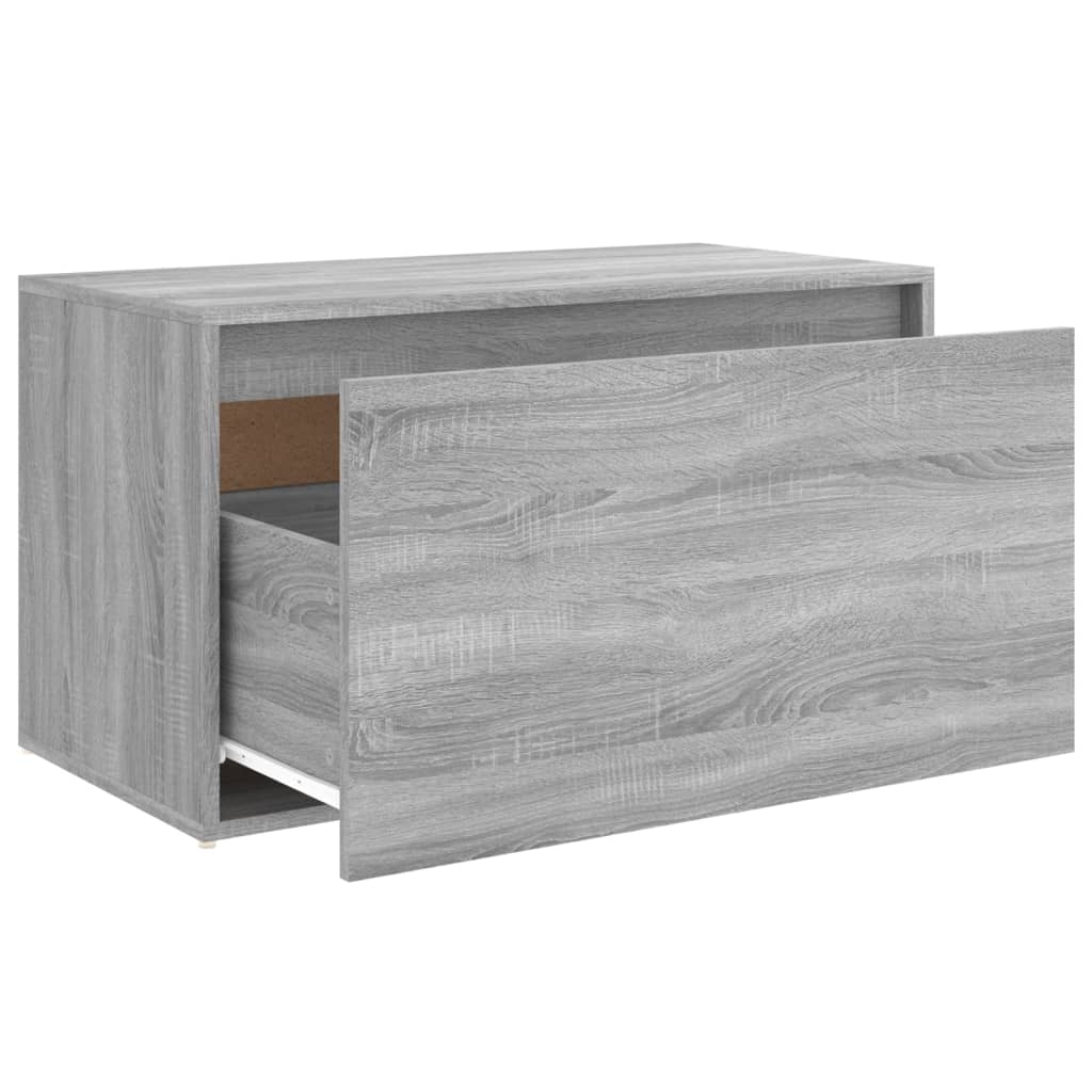 Szürke sonoma színű szerelt fa előszobapad 80 x 40 x 45 cm Szürke sonoma színű szerelt fa előszobapad 80 x 40 x 45 cm