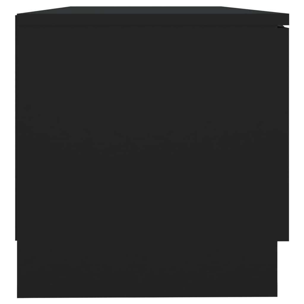 Fekete szerelt fa tv-szekrény 80 x 35 x 36,5 cm Fekete szerelt fa tv-szekrény 80 x 35 x 36,5 cm