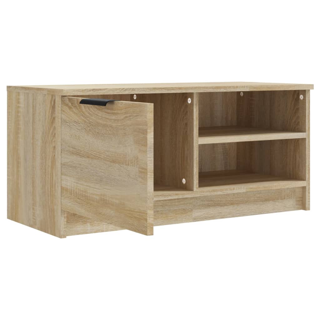 2 db sonoma-tölgy színű szerelt fa tv-szekrény 80x35x36,5 cm 2 db sonoma-tölgy színű szerelt fa tv-szekrény 80x35x36,5 cm