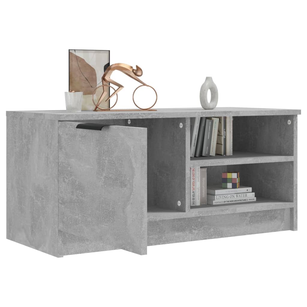 Betonszürke szerelt fa tv-szekrény 80x35x36,5 cm Betonszürke szerelt fa tv-szekrény 80x35x36,5 cm