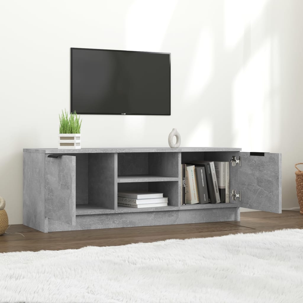 Betonszürke szerelt fa tv-szekrény 102x35x36,5 cm Betonszürke szerelt fa tv-szekrény 102x35x36,5 cm