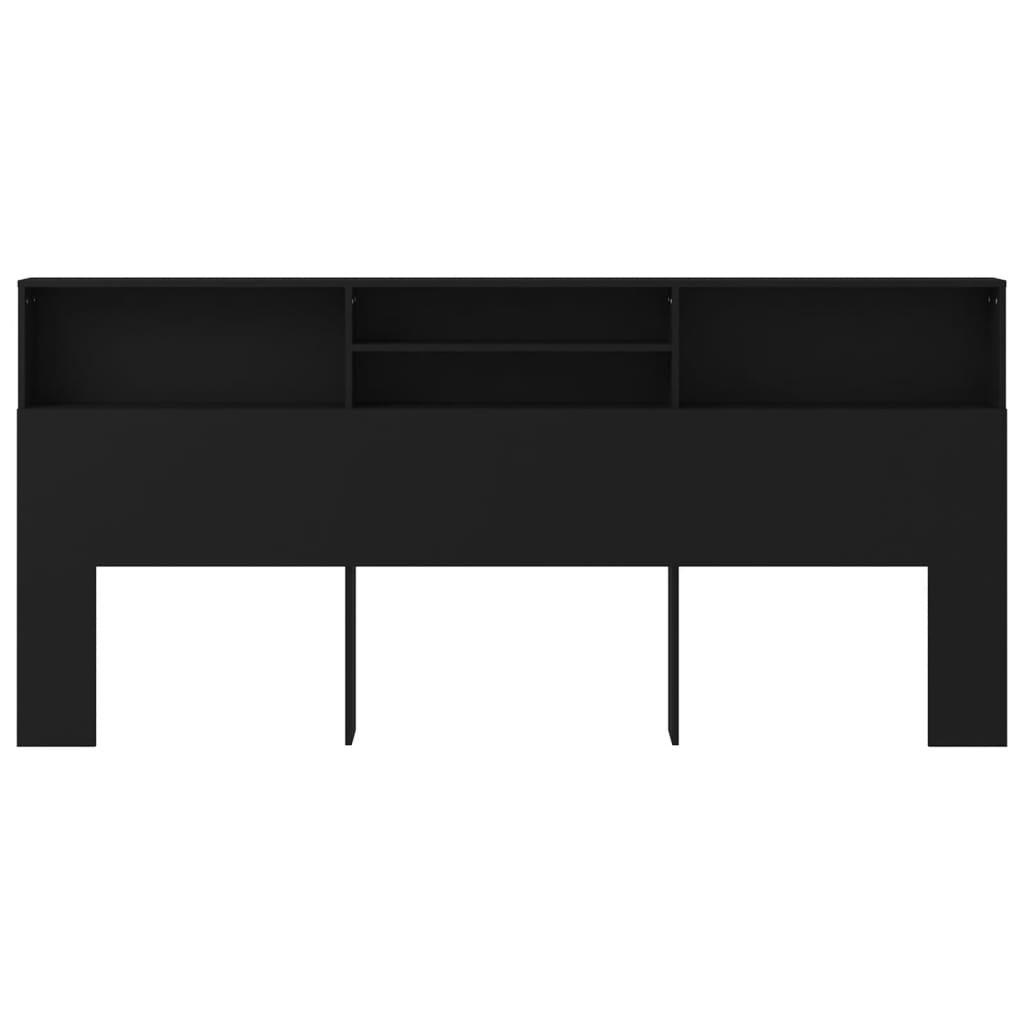 Fekete áthidaló szekrény 220 x 19 x 103,5 cm