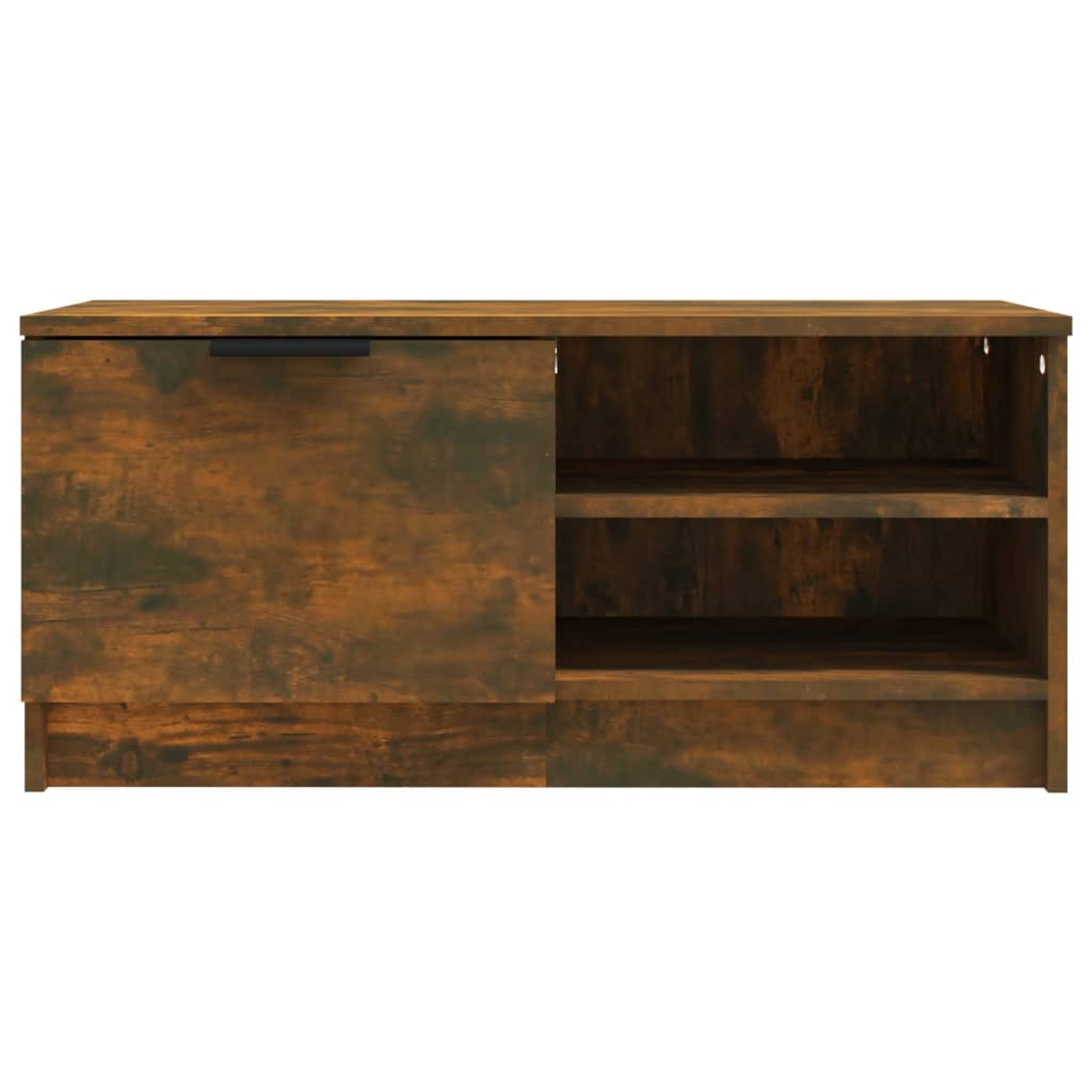 Füstös tölgyszínű szerelt fa tv-szekrény 80 x 35 x 36,5 cm Füstös tölgyszínű szerelt fa tv-szekrény 80 x 35 x 36,5 cm