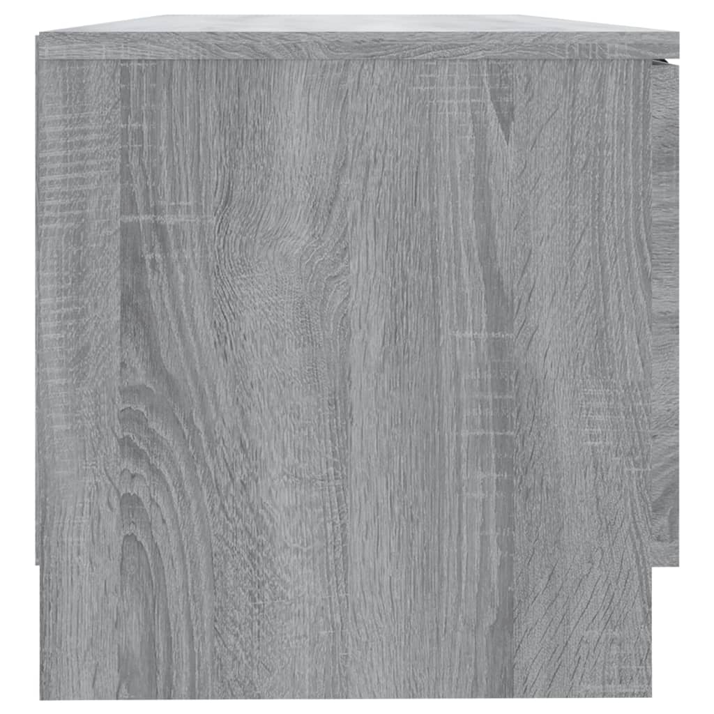 2 db szürke sonoma színű szerelt fa tv-szekrény 80x35x36,5 cm