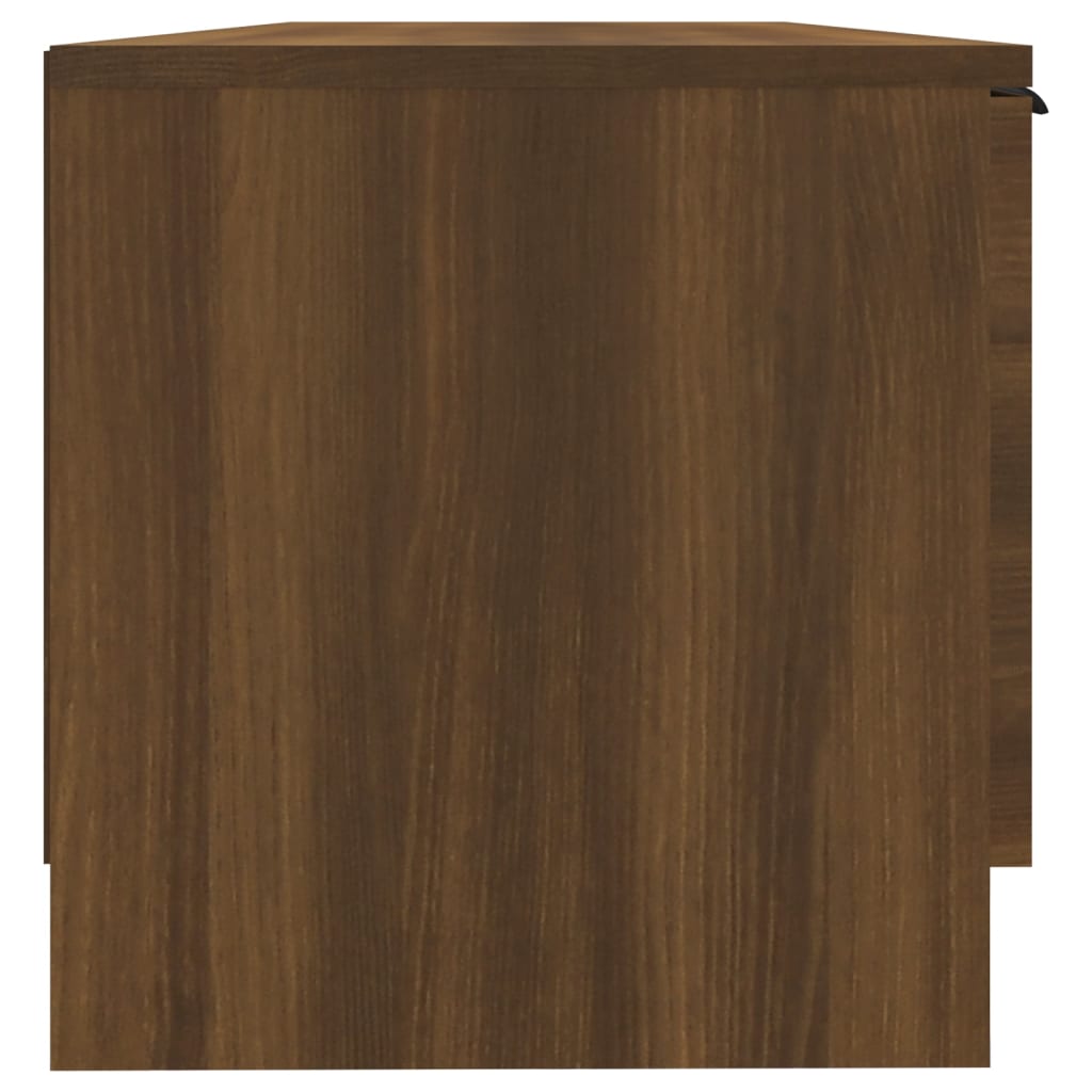 Barna tölgy színű szerelt fa tv-szekrény 102 x 35 x 36,5 cm Barna tölgy színű szerelt fa tv-szekrény 102 x 35 x 36,5 cm