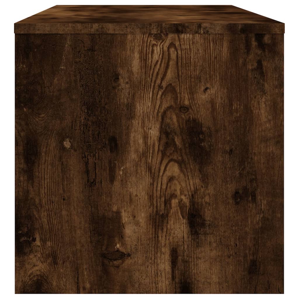 Füstös tölgyszínű szerelt fa tv-szekrény 100 x 40 x 40 cm Füstös tölgyszínű szerelt fa tv-szekrény 100 x 40 x 40 cm