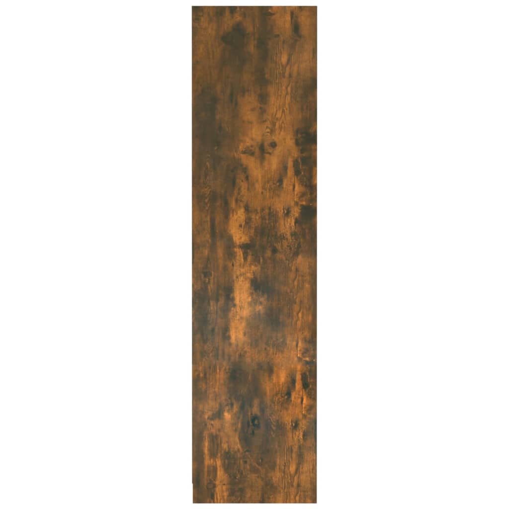 Füstös tölgy színű szerelt fa ruhásszekrény 100 x 50 x 200 cm