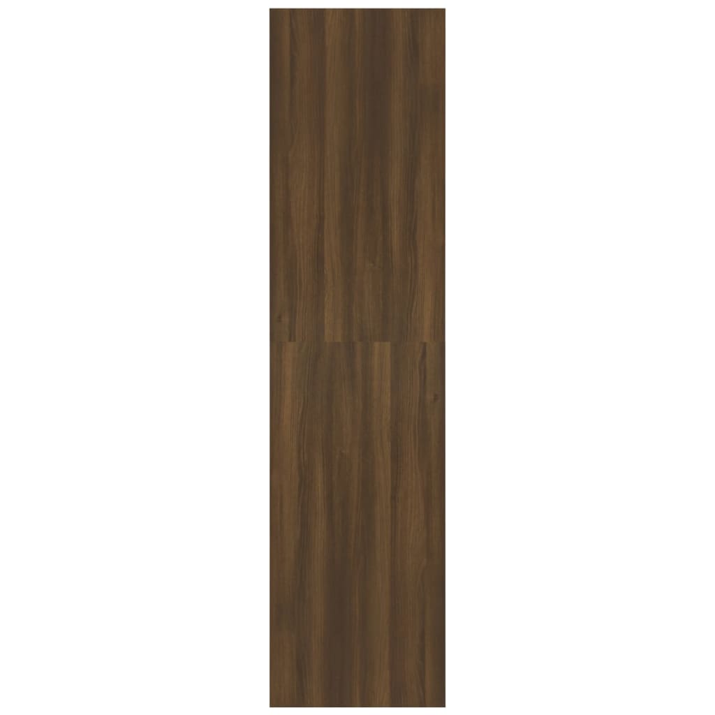 Barna tölgy színű szerelt fa ruhásszekrény 100 x 50 x 200 cm Barna tölgy színű szerelt fa ruhásszekrény 100 x 50 x 200 cm