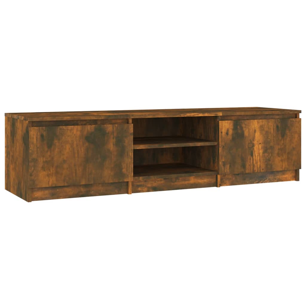 Füstös tölgy színű szerelt fa tv-szekrény 140 x 40 x 35,5 cm Füstös tölgy színű szerelt fa tv-szekrény 140 x 40 x 35,5 cm