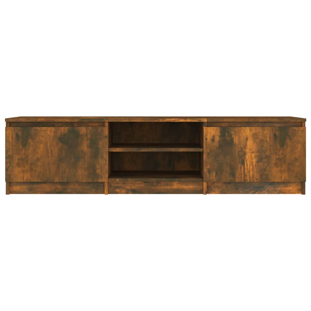 Füstös tölgy színű szerelt fa tv-szekrény 140 x 40 x 35,5 cm Füstös tölgy színű szerelt fa tv-szekrény 140 x 40 x 35,5 cm