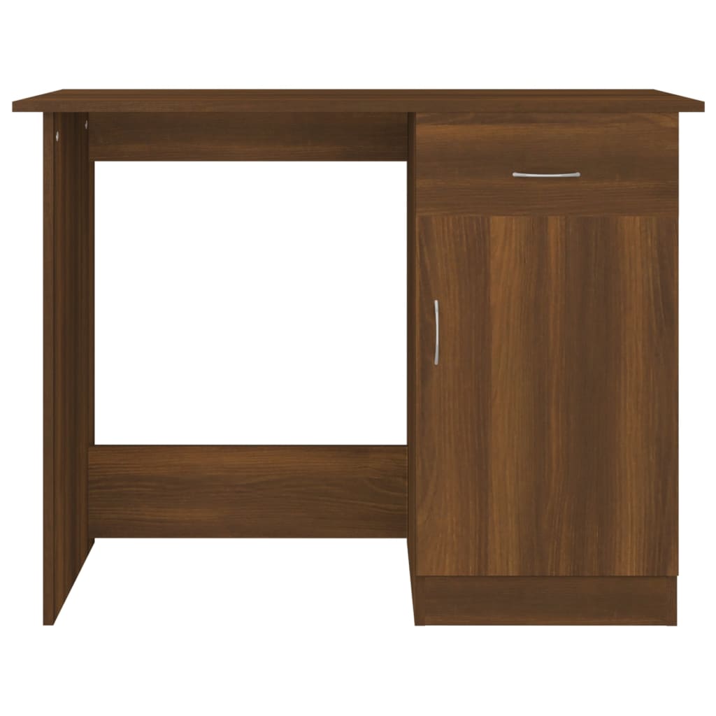 Barna tölgy színű szerelt fa íróasztal 100 x 50 x 76 cm Barna tölgy színű szerelt fa íróasztal 100 x 50 x 76 cm