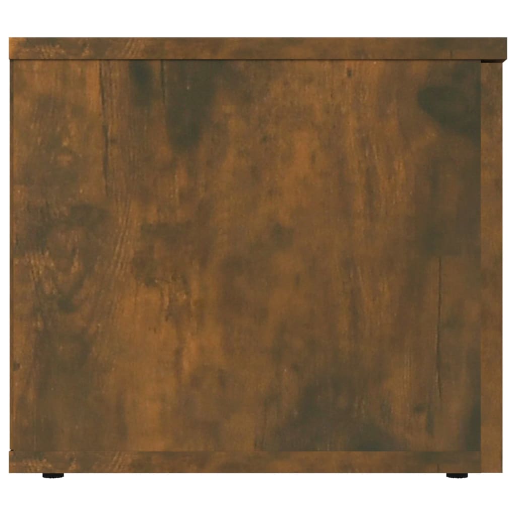 Füstös tölgyszínű szerelt fa tv-szekrény 80 x 34 x 30 cm