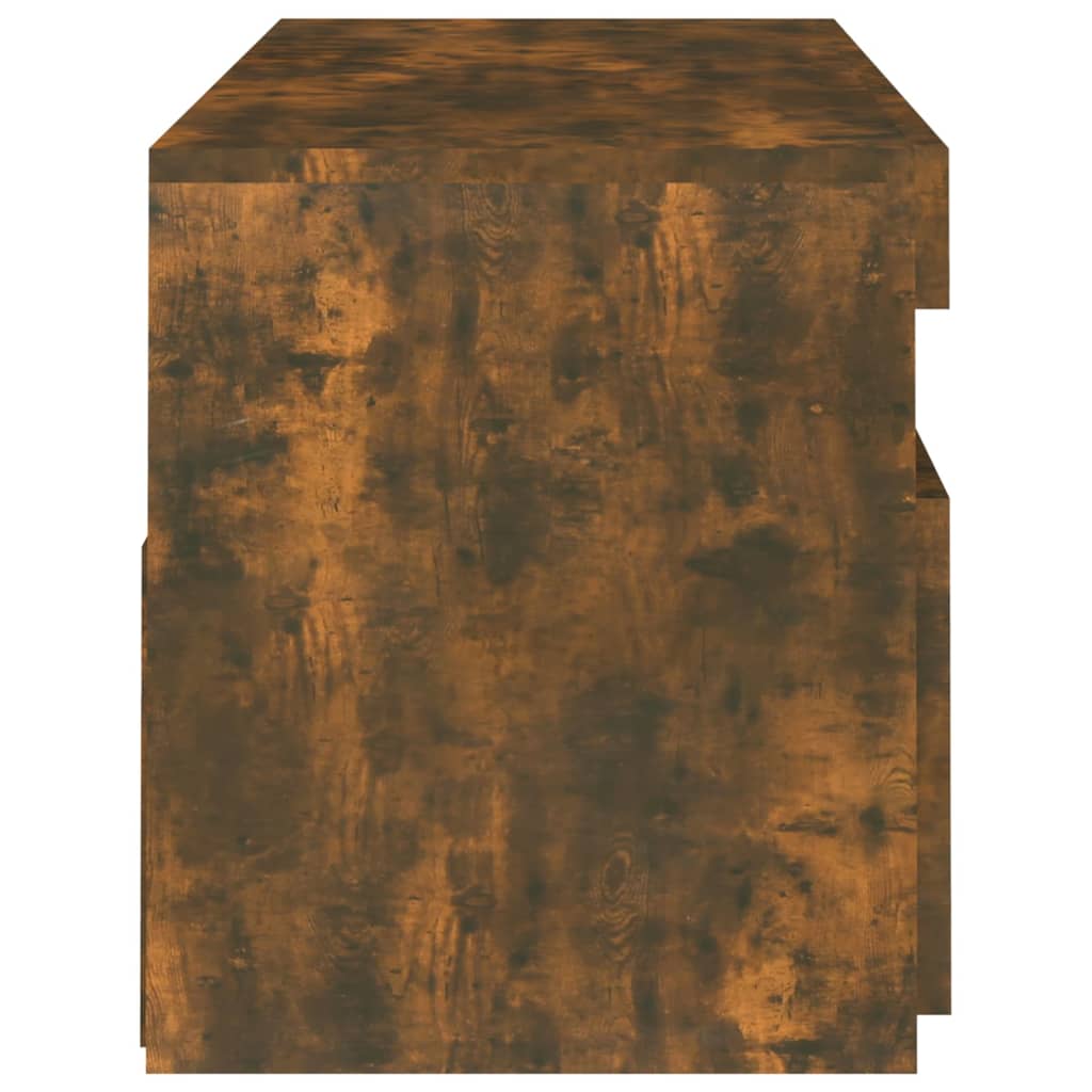 Füstös tölgyszínű tv-szekrény led-világítással 120 x 35 x 40 cm Füstös tölgyszínű tv-szekrény led-világítással 120 x 35 x 40 cm