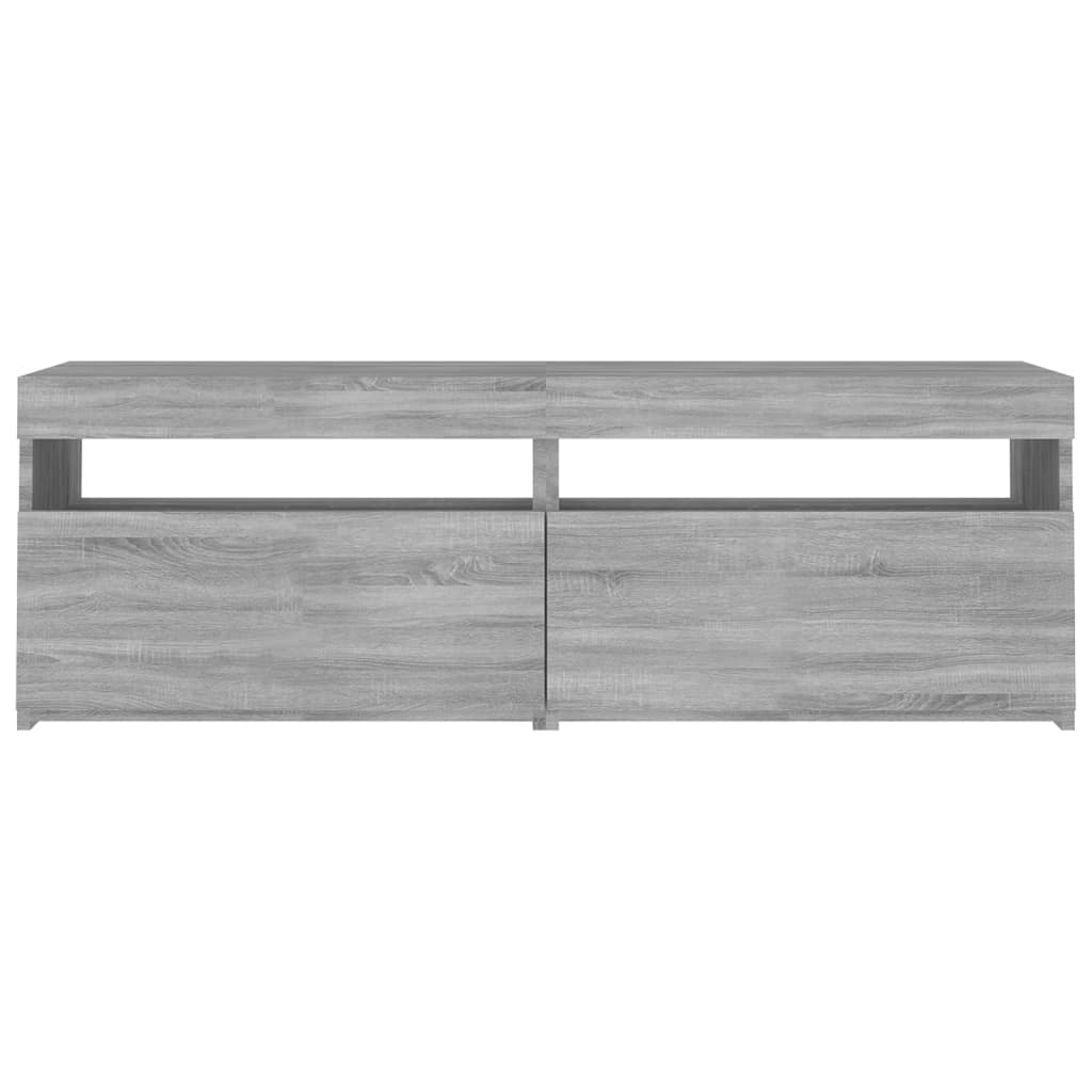 Szürke sonoma színű tv-szekrény led-lámpákkal 120 x 35 x 40 cm Szürke sonoma színű tv-szekrény led-lámpákkal 120 x 35 x 40 cm