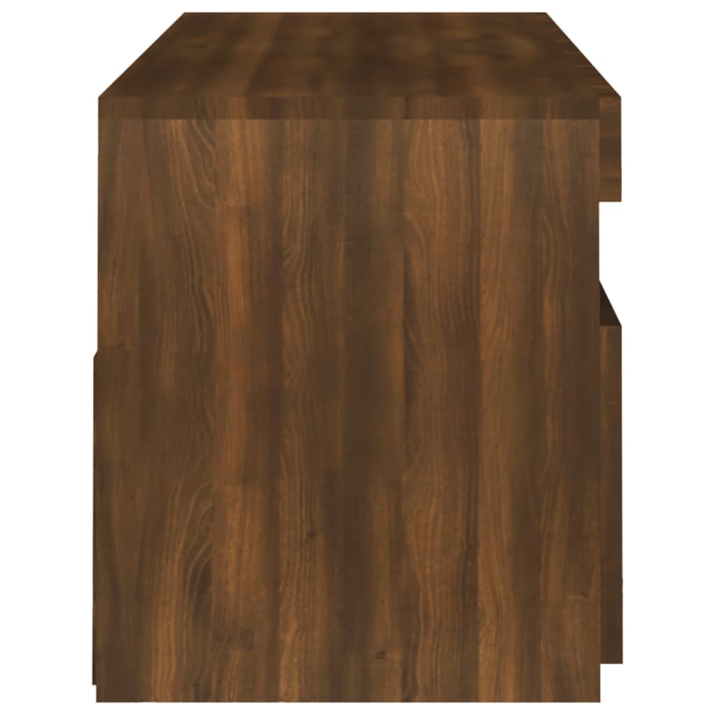 Barna tölgyszínű tv-szekrény led-lámpákkal 120 x 35 x 40 cm Barna tölgyszínű tv-szekrény led-lámpákkal 120 x 35 x 40 cm