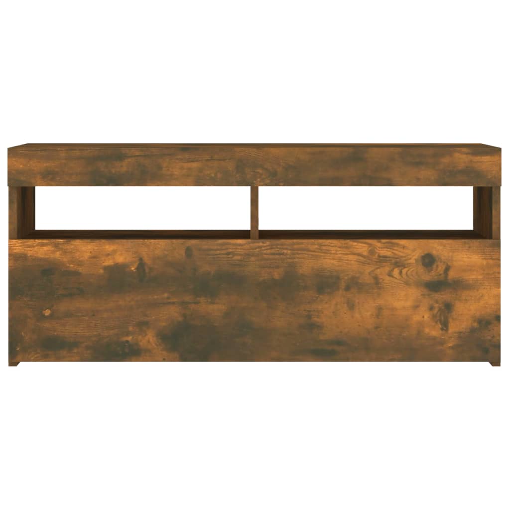 Füstös tölgy színű tv-szekrény led-világítással 90 x 35 x 40 cm Füstös tölgy színű tv-szekrény led-világítással 90 x 35 x 40 cm