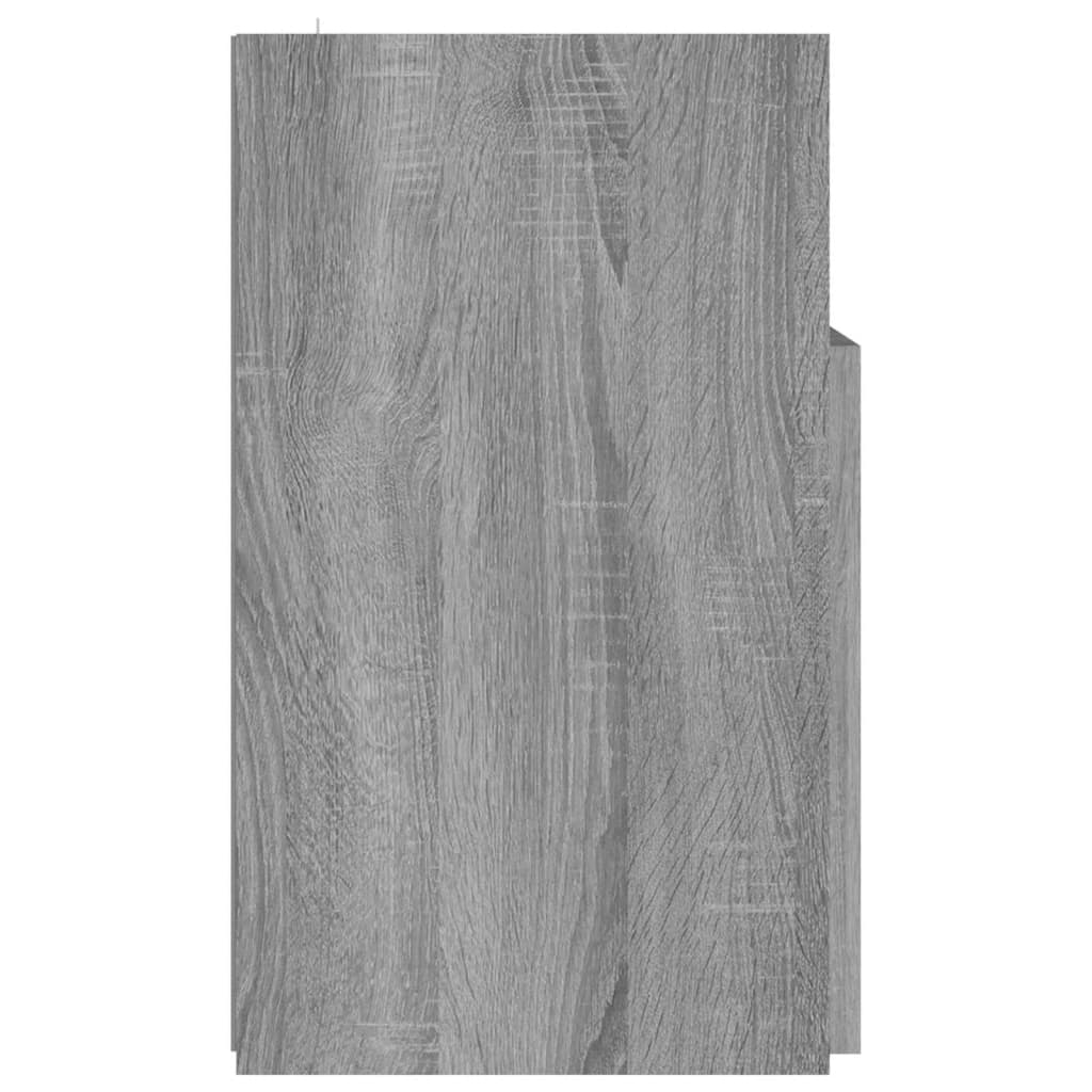 Szürke sonoma színű led-es tv-szekrény 120 x 30 x 50 cm