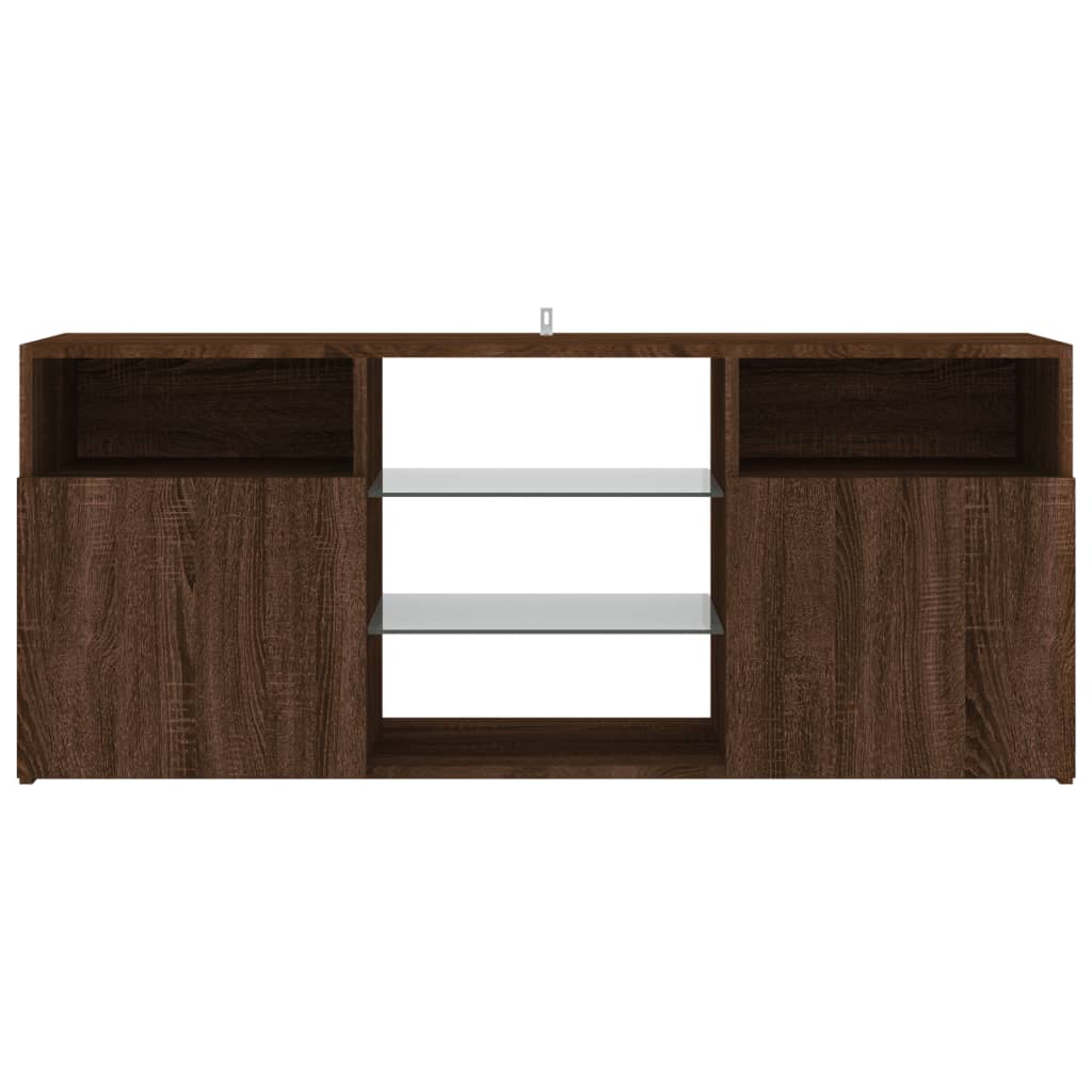 Barna tölgy színű led-es tv-szekrény 120x30x50 cm Barna tölgy színű led-es tv-szekrény 120x30x50 cm