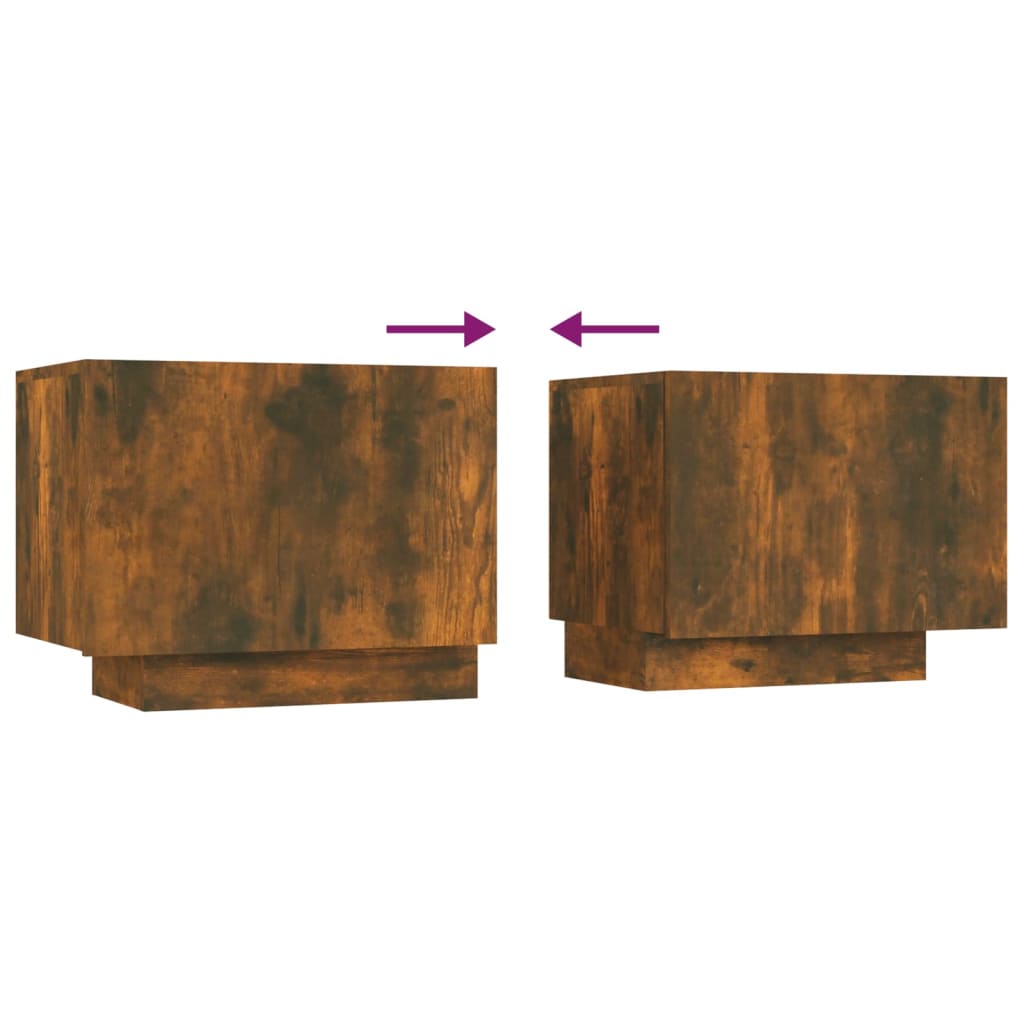Füstös tölgyszínű szerelt fa tv-szekrény 100 x 35 x 40 cm Füstös tölgyszínű szerelt fa tv-szekrény 100 x 35 x 40 cm
