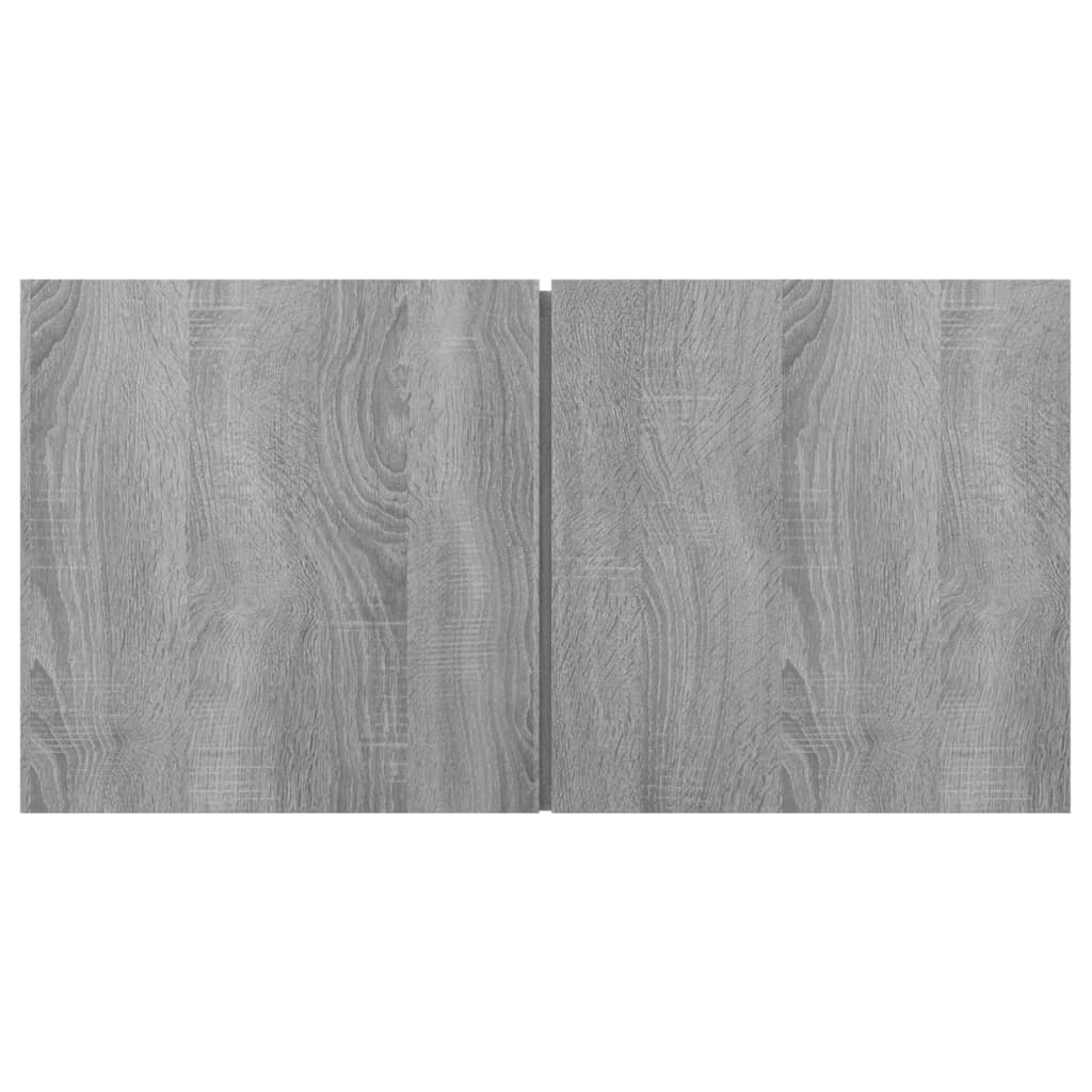 3 db sonoma tölgy színű fa függő tv-szekrény 60 x 30 x 30 cm