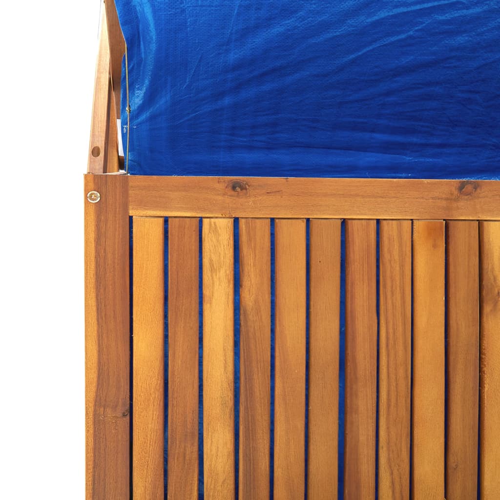 Tömör akácfa rácsos tárolóláda 99 x 50 x 160 cm