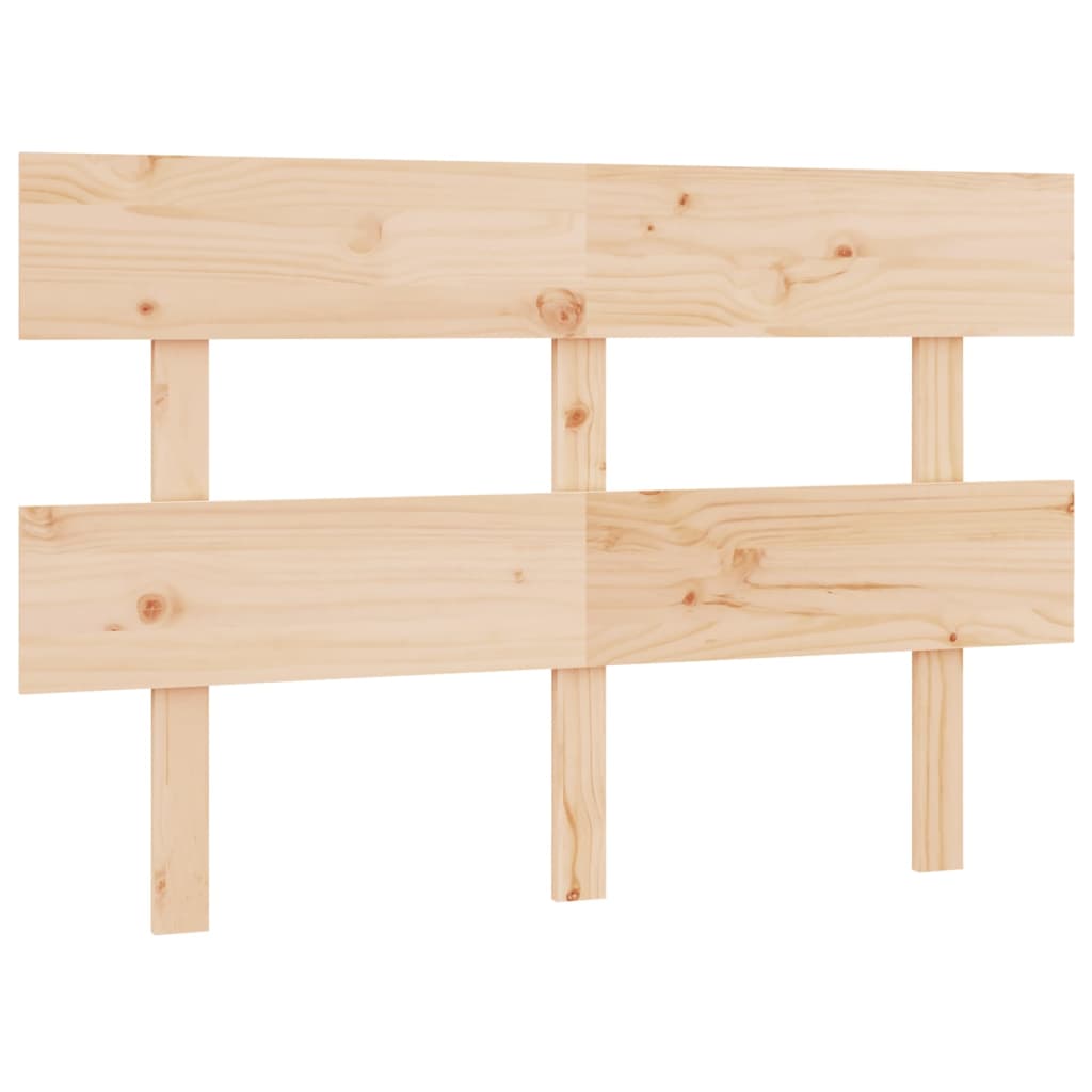 Tömör fenyőfa ágyfejtámla 124x3x81 cm
