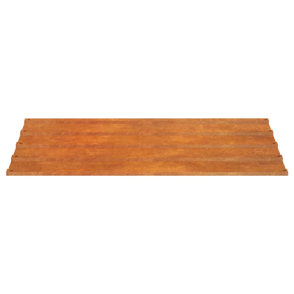 12 db rozsda színű corten acél tetőpanel 100x44 cm
