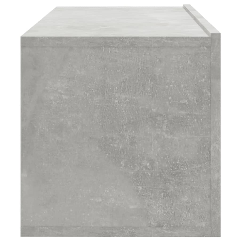 2 db betonszürke szerelt fa fali tv-szekrény 100 x 30 x 30 cm 2 db betonszürke szerelt fa fali tv-szekrény 100 x 30 x 30 cm
