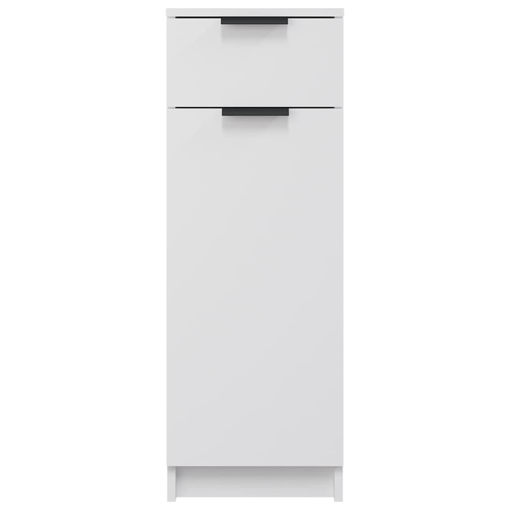 Fehér szerelt fa fürdőszobaszekrény 32 x 34 x 90 cm