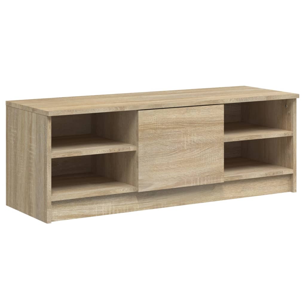 Sonoma-tölgyszínű szerelt fa tv-szekrény 102 x 35,5 x 36,5 cm