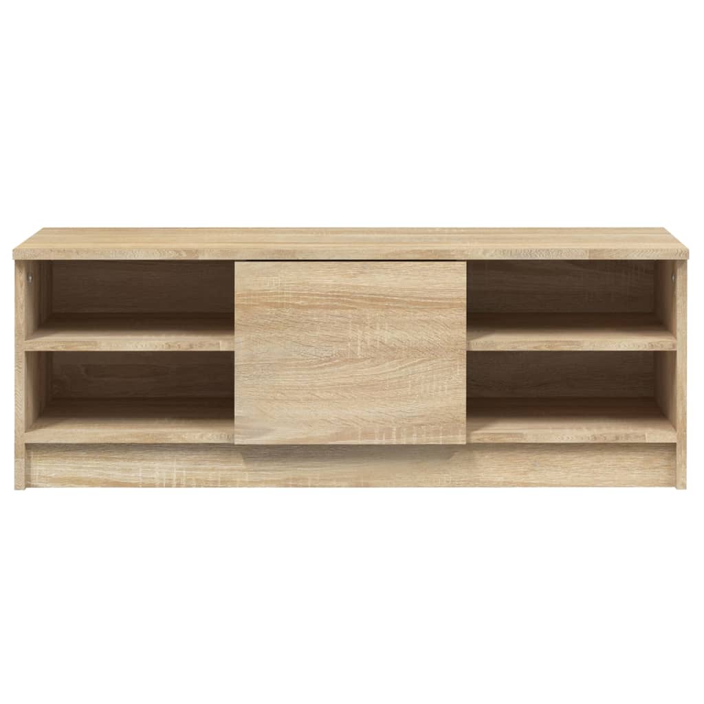 Sonoma-tölgyszínű szerelt fa tv-szekrény 102 x 35,5 x 36,5 cm