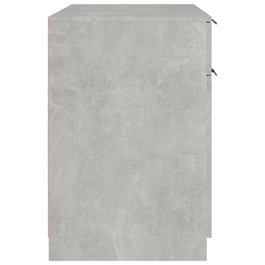 Betonszürke színű szerelt fa íróasztal 100 x 50 x 75 cm