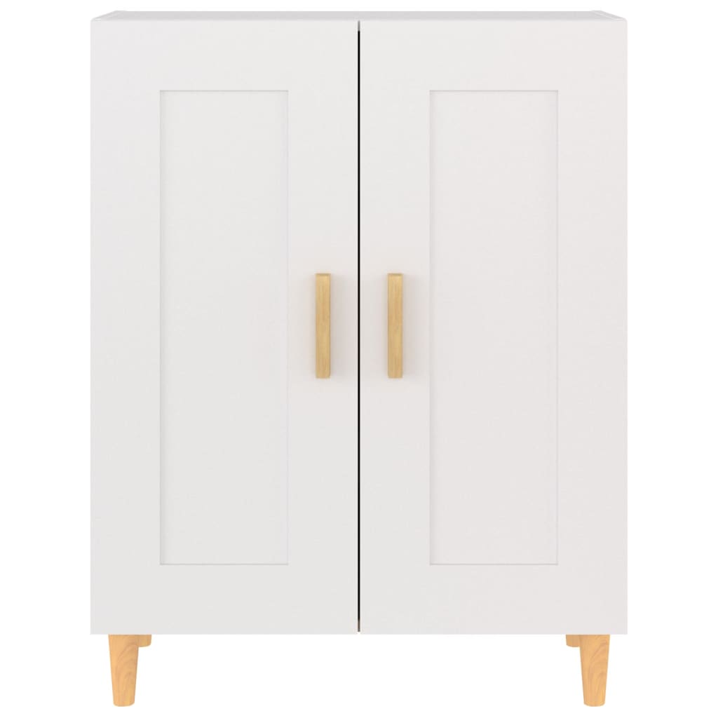 Fehér szerelt fa tálalószekrény 69,5 x 34 x 90 cm