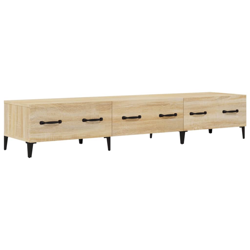Sonoma-tölgyszínű szerelt fa fali tv-szekrény 150x34,5x30 cm Sonoma-tölgyszínű szerelt fa fali tv-szekrény 150x34,5x30 cm