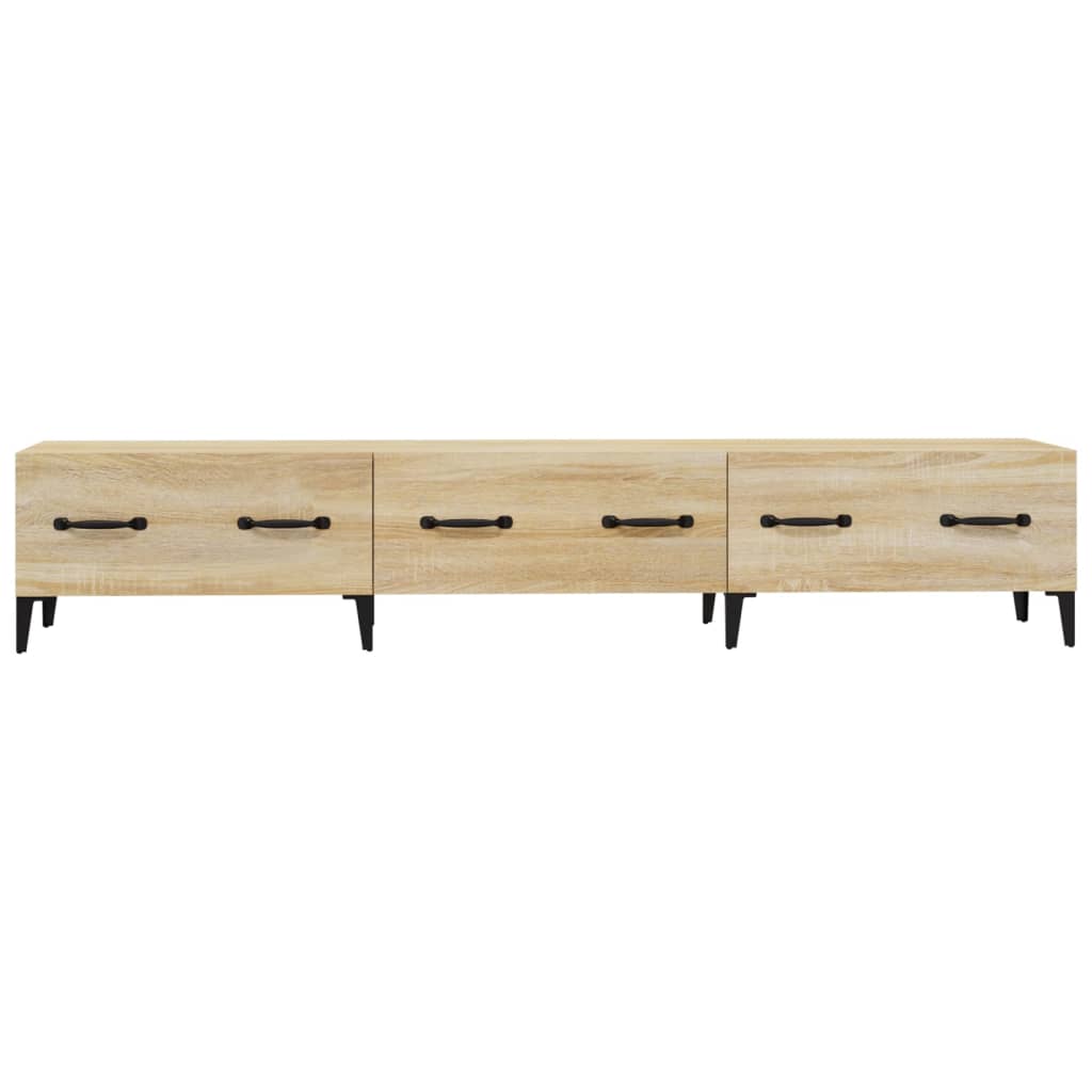 Sonoma-tölgyszínű szerelt fa fali tv-szekrény 150x34,5x30 cm Sonoma-tölgyszínű szerelt fa fali tv-szekrény 150x34,5x30 cm