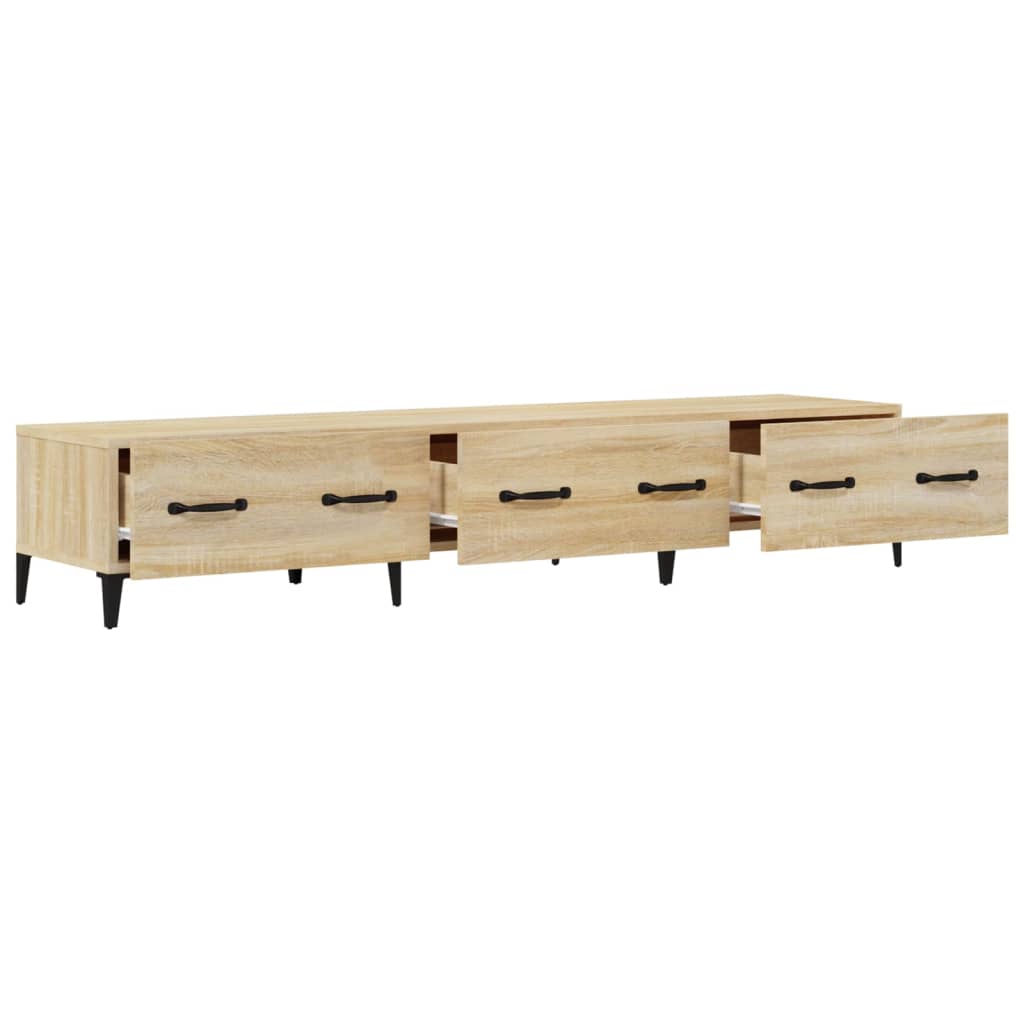Sonoma-tölgyszínű szerelt fa fali tv-szekrény 150x34,5x30 cm Sonoma-tölgyszínű szerelt fa fali tv-szekrény 150x34,5x30 cm