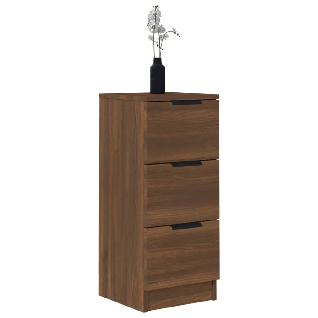 2 db barna tölgyszínű szerelt fa tálalószekrény 30x30x70 cm 2 db barna tölgyszínű szerelt fa tálalószekrény 30x30x70 cm