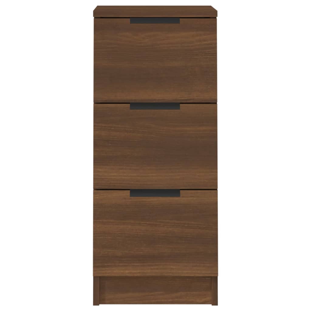 2 db barna tölgyszínű szerelt fa tálalószekrény 30x30x70 cm 2 db barna tölgyszínű szerelt fa tálalószekrény 30x30x70 cm