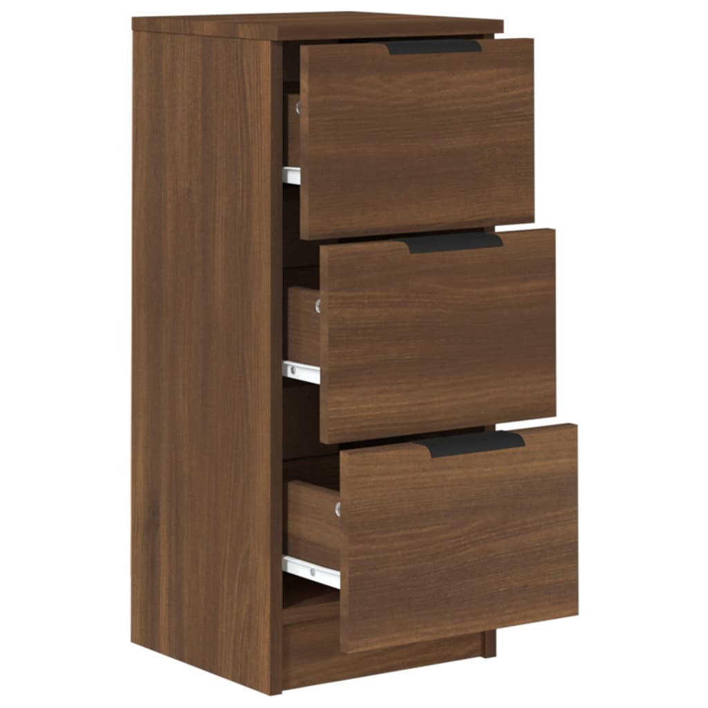 2 db barna tölgyszínű szerelt fa tálalószekrény 30x30x70 cm 2 db barna tölgyszínű szerelt fa tálalószekrény 30x30x70 cm