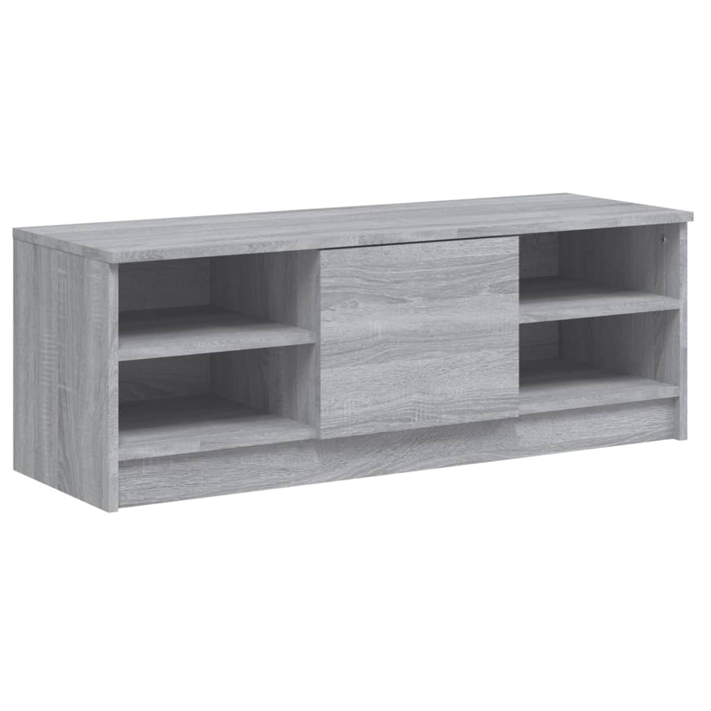 Szürke sonoma színű szerelt fa tv-szekrény 102 x 35,5 x 36,5 cm